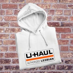 Uhaul Authorized Lesbian LGBT Funny Pullover Hoodie Sweatshirt